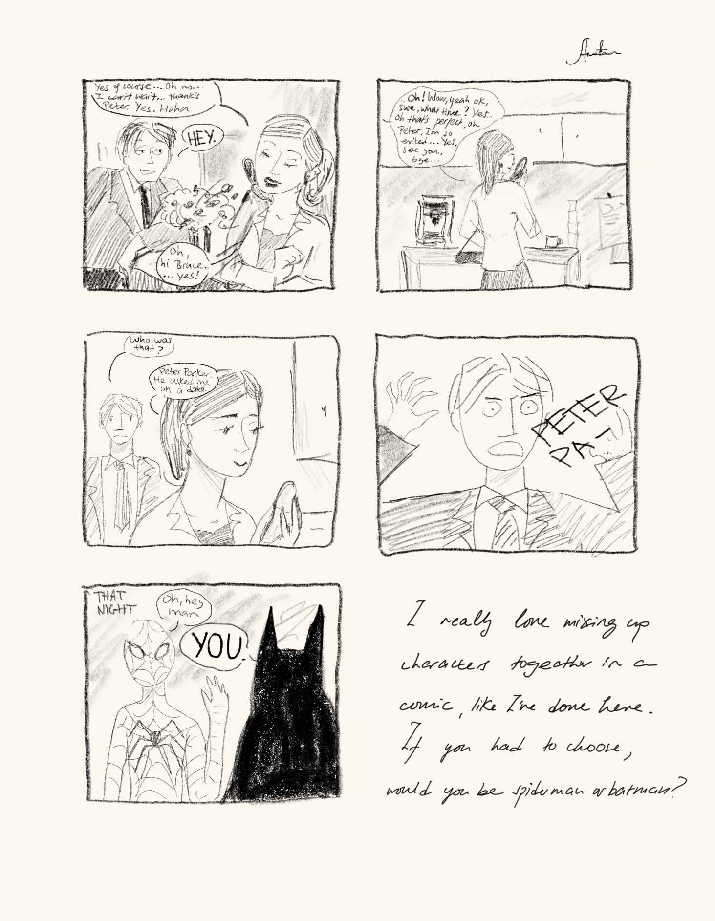 Batman and Spiderman